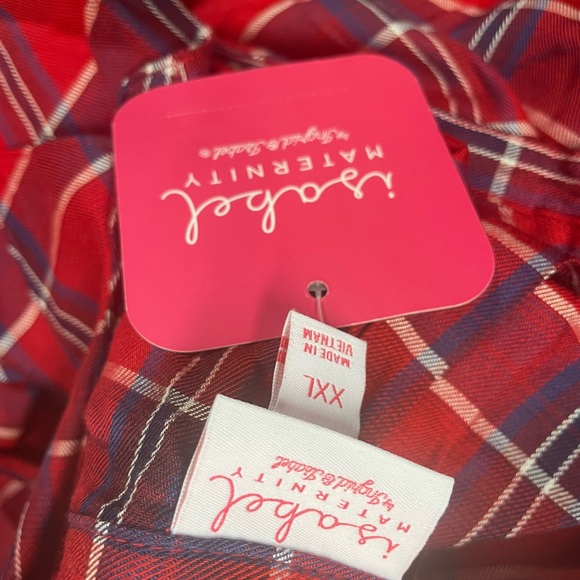 Maternity Plaid blouse/top - Picture 8 of 10